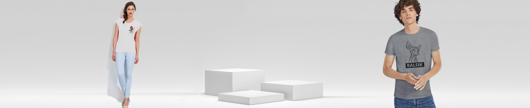 Extra long T-shirts from the fashion brand BALSIK